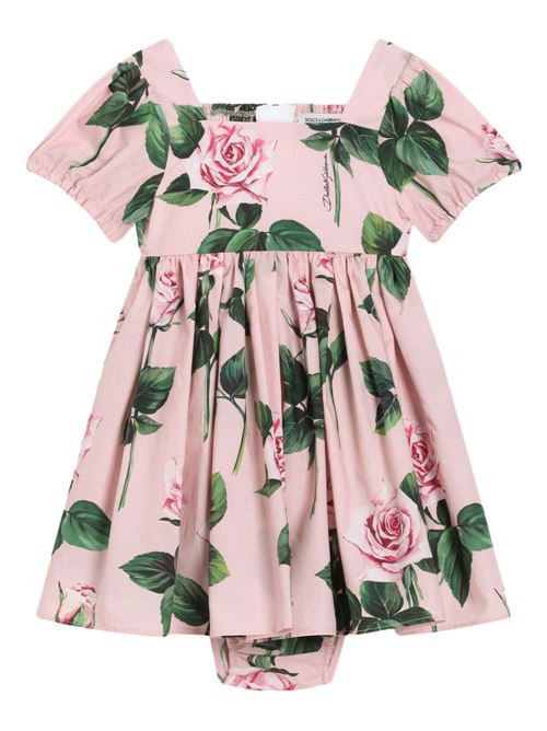 Abito neonata con rose Dolce & Gabbana Kids | L24DF4HS5S8HF5IZ